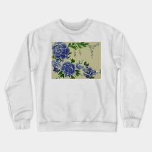 Blue Roses Crewneck Sweatshirt